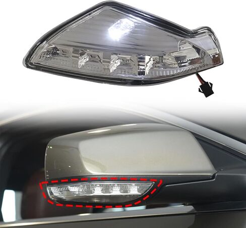 XQSMWF الجانب الأيمن للراكب LED مرآة الرؤية الخلفية بدوره إشارة الضوء متوافق مع Buick Lacrosse 2009 2010 2011 2012 2013 2014 2015 # 20760212 Q0EWOTCZNA in Kuwait