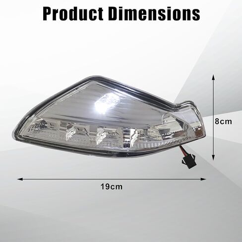 XQSMWF الجانب الأيمن للراكب LED مرآة الرؤية الخلفية بدوره إشارة الضوء متوافق مع Buick Lacrosse 2009 2010 2011 2012 2013 2014 2015 # 20760212 Q0EWOTCZNA in Kuwait