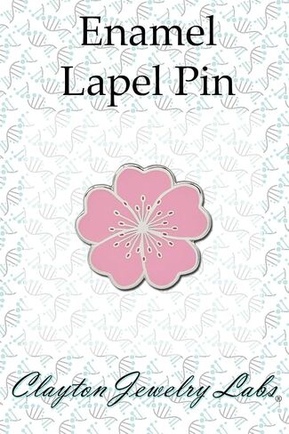 Cherry Blossom Flower Hard Enamel Pin in Kuwait