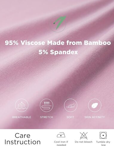 بيجامة للنساء - فسكوز مصنوع من الخيزران، طقم بيجامة ناعم بأكمام قصيرة وسروال وملابس نوم in Kuwait
