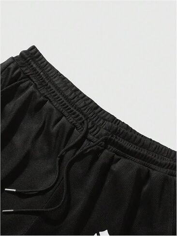 Men's 2 in 1 Running Shorts with Liner Cross Graphic Drawstring Athletic Gym Workout Shorts in Saudi Arabia