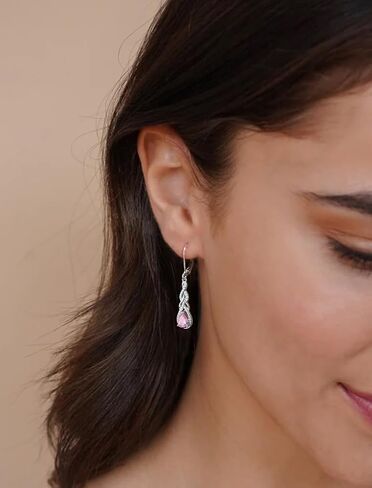 Starchenie Dangle Drop Earrings for Women 925 Sterling Silver Leverback Earrings Birthstone Jewelry in Saudi Arabia