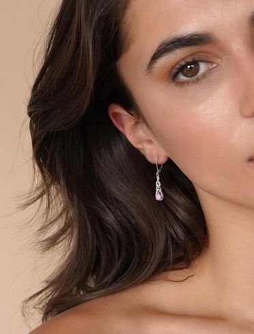 Starchenie Dangle Drop Earrings for Women 925 Sterling Silver Leverback Earrings Birthstone Jewelry in Saudi Arabia