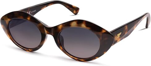 VANLINKER Polarized Trendy Thick Oval Round Sunglasses for Women Retro Shades VL9825 in Kuwait