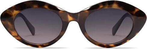 VANLINKER Polarized Trendy Thick Oval Round Sunglasses for Women Retro Shades VL9825 in Kuwait