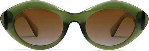 VANLINKER Polarized Trendy Thick Oval Round Sunglasses for Women Retro Shades VL9825 in Kuwait
