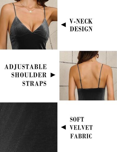 Velvet Spaghetti Straps Relaxed Mini Dress 2024 Women's Sexy V Neck Party Cocktail Club Dress in Saudi Arabia