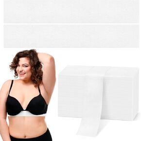 YLOLUL 60 Pcs Disposable Bra Liners 18x3 Inch Rectangle Under Bra Pads Bra Liners to Absorb Sweat Under Breasts Under Bra Sweat Liners for Women Sweating Supplies