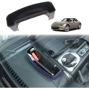 ABS Car Center Console Insert Organizer Storage Tray for Mazda MX-5 ND 2015-2023 Navigation Screen Rear Storage Tray Organizer Accessories