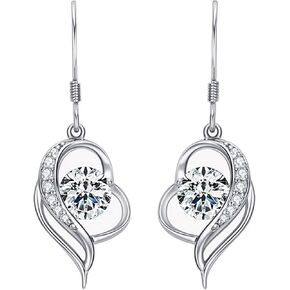 ABSOLUTE Moissanite Stud Earrings for Womens S925 Sterling Silver Drop Earrings for Women Hypoallergenic Moissanite Design Hoop Earrings Studs for Women Promise Birthday Gift With Certificate