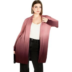 AVENUE Women's Plus Size Cardi MINA DIP DYE
