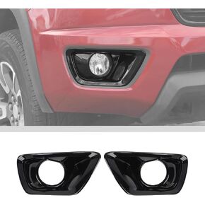 JWWY Front Foglights Fog Lights Lamps Covers Trim Compatible with 2014-2018 Chevy Colorado Exterior Accessories 2pcs Black