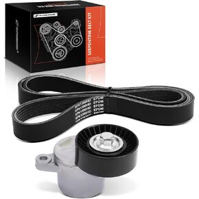 A-Premium Engine Serpentine Belt Drive Kit Compatible with Ford Transit-150 2015, Transit-150 2018-2019, Transit-250, Transit-350, Transit-350 HD & Starcraft Bus Starlite - DOHC V6 3.5L V6 3.7L