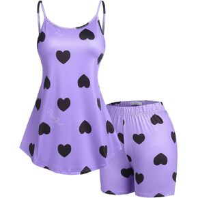 طقم بيجامات شورت نسائي مقاس كبير من ROSE GAL Rosegal طقم ملابس نوم لعيد الحب على شكل قلب in Kuwait