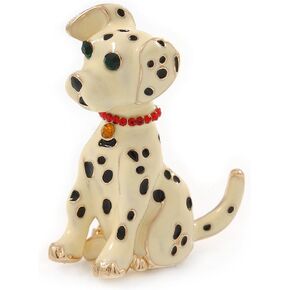 Dalmatian Dog Costume Brooch