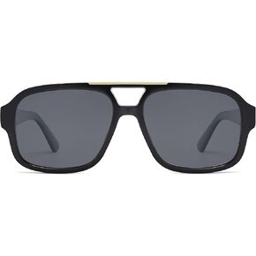 SOJOS Retro Aviator Sunglasses Womens Mens Polarized Vintage Trendy Rectangle Women Sunnies SJ2335
