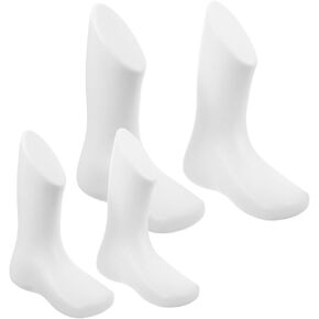 Feet Mannequin Foot Model Tools 4pcs Shoe Mold Retail Shoes Sandal Socks Feet Mannequin Display Foot Model Stand for Shoes Sock Display 5.70X4.32X1.77in 4.72X3.54X1.57in