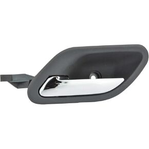 TRQ Front Left Interior Door Handle Gray Drivers Side Compatible with 1996-2000 Chevrolet Express 1500 Express 2500 Express 3500 1996 GMC G3500 Savana 1500 Savana 2500 Savana 3500