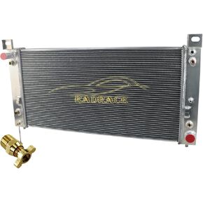 34" 3 Row Radiator For 1999-2014 Chevy Silverado Suburban 1500 2500 3500 Tahoe GMC Sierra Yukon XL Cadillac Escalade ESV EXT Hummer Avalanche H2 Radiators Aluminum Crossflow Radiador