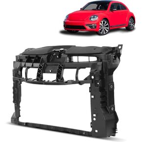 YHTAUTO Radiator Support Bracket Compatible with 2012-2019 Volkswagen Beetle Hatchback Only, PP+Glass Fiber Radiator Support Frame, Radiator Core Support Assembly