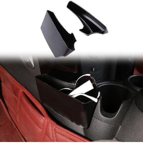 HAPPYHORSE Car Central Control Storage Box Compatible with BMW Mini Cooper Cooper S JCW F55 F56 F57 2014-2022 Car Central Control Gear Storage Box Tray Accessories on Both Sides