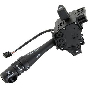 Multi-Function Turn Signal Switch Compatible with Pontiac Grand Prix 2006-2008 3.8L 5.3L Replaces#15237469,25804854, High Beam Headlights Cruise Control Wiper Dimmer Combination Switch