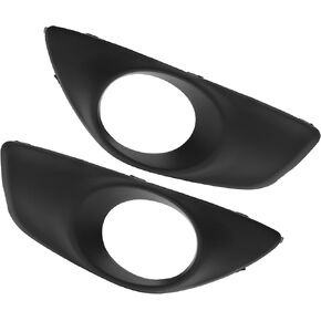 Motoforti Fog Light Grille Cover, Fog Light Bezel Cover Trim, for Hyundai Santa Fe 2010-2012, Plastic, No.865232B700/865242B700, Front Left Right, Black, 1 Pair