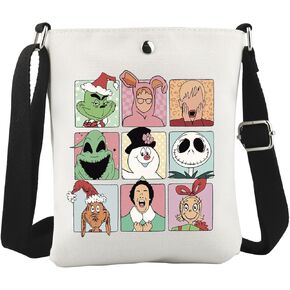 WCGXKO Christmas Movie Inspired Crossbody Bag Christmas Movie Merch Christmas Party Gift for Movie Fans