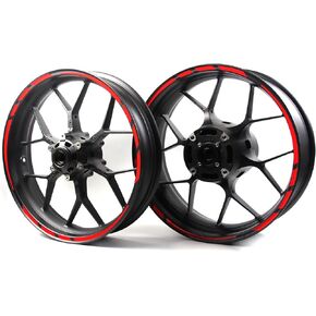 Arashi Red Wheel Rim Strips Tape Stickers Decals Designed for All 17" Motorcycle or Car CBR1000RR CBR600RR GSXR 600 750 1000 1300 Hayabusa GSX-S750 Ninja ZX10R ZX6R 250R 300 400 Z650 Z900 YZF R1 R3 R6