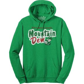 Tee Luv Men's Mountain Dew Hoodie - It'll Tickle Your Innards Mt Dew Hoodie