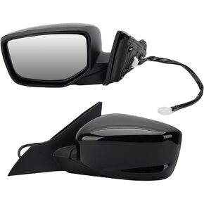 Passenger Side Mirror Compatible with 2013 2014 2015 2016 2017 Honda Accord Sedan EX,EX-L,Sport,LX,SE/Coupe Mirrors With Power Glass Replaces 76208T2FA11 HO1321272 (3Pins) Black