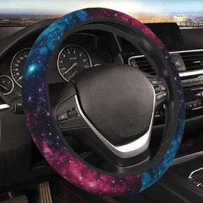Universe-Galaxy 15 Inch Universal Steering Wheel Covers, Anti Slip Sweat Absorption Elasticity Car Accessories Steering Wheel Protector,Applicable to All Cars