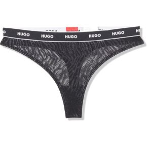 HUGO Women's Repeat Logo Lace Thong