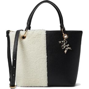 Anne Klein Mini Convertible Sherpa Tote