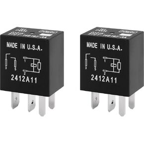 2PCS Car Relay Replacement OEM# 8T2T-14B192-AA,Multi-Purpose 4 Pin Relay Automotive Relay for Car Compatible with Ford Lincoln,Standard Car Relay 12 Volt Relay Car Accessories