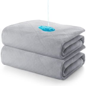 Waterproof Bed Pads Washable 2 Pack for Incontinence, Slip Chuck Bed Pads, Pee Pads Absorbent Underpads, Reusable Waterproof Pad Protector for Children, Pets, Seniors, 34"x36" Pink