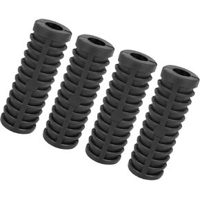 Motoforti Universal Kick Start Lever Rubber, Rubber, Black, 4 Pc