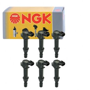 6 pc NGK Ignition Coils compatible with Dodge Dakota 3.7L V6 2004-2008