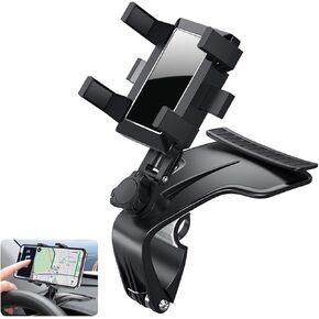 Rearview Mirror Phone Holder For Car, 2024 New Upgraded 360°Rotatable And Retractable Multifunctional Rear View Mirror Phone Holder, Universal Mount, Car Phone Holder Fit For All Phone and Car