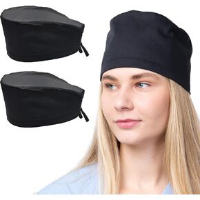4 Pack Solid Colour Working Cap for Comfortable and Stylish Healthcare Professionals