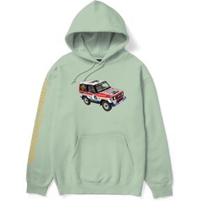 HUF X Toyota Land Cruiser Sahara Rally Pullover Hoodie Sweatshirt, Spring Green, X-Large