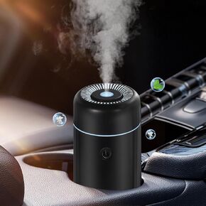 Car Diffusers for Essential Oils,USB Car Scent Air Humidifier Diffuser, Small Mini Aroma Diffuser,Aromatherapy oil Defusers, 7Color Changing Light,Auto-off for Car,Home,Travel,Bedroom,Office.