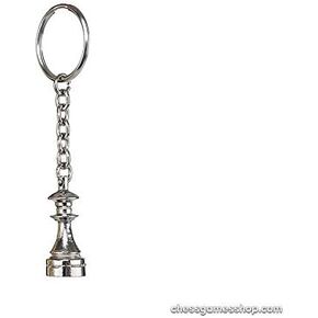 Chess METAL keychain QUEEN - Chess piece key tag …