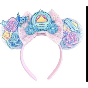 CLGIFT Frozen Inspired Minnie Ears Headband, Olaf Minnie Ears (Cinderella)