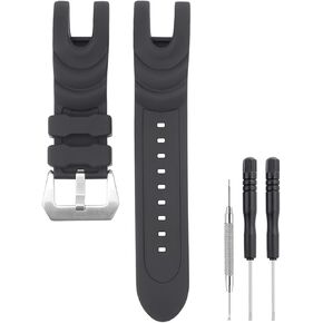 26mm Watch Band Compatible with Invicta, Soft Silicone Rubber Replacement Wrist Strap for Invicta Reserve Collection Venom Watch Straps in Kuwait