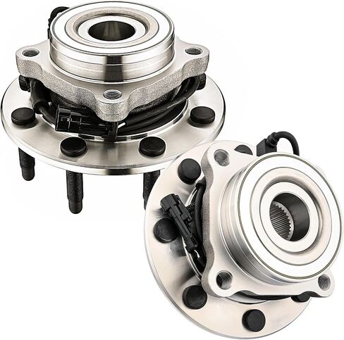 JLEO 4WD 515058 (Pair) Front Wheel Bearing and Hub Assembly Fits for 01-06 Chevy Silverado,for Chevy Avalanche Suburban,for GMC Sierra Yukon XL,for Hummer H2 in Saudi Arabia
