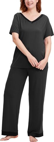 Bamboo Viscose Women's Short Sleeve Pajama Sets in Saudi Arabia