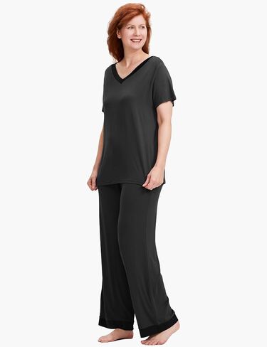 Bamboo Viscose Women's Short Sleeve Pajama Sets in Saudi Arabia