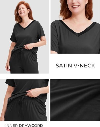 Bamboo Viscose Women's Short Sleeve Pajama Sets in Saudi Arabia