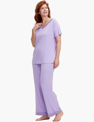 Bamboo Viscose Women's Short Sleeve Pajama Sets in Saudi Arabia